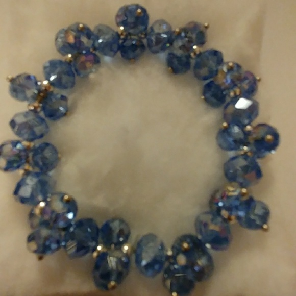 Denim Metallic Crystal Bracelet - Picture 3 of 8